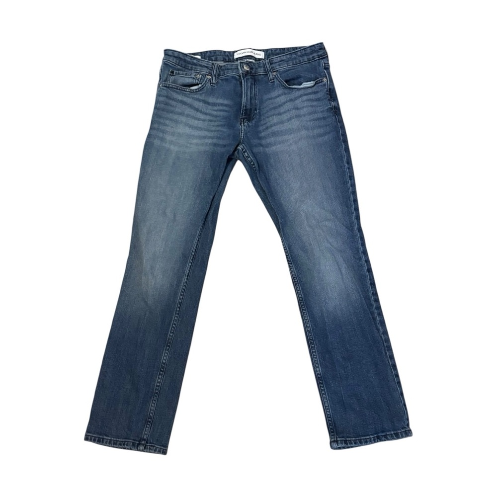 Calvin Klein Jeans Slim Fit in Deep Blue Size W32XL30